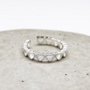 Silver Mini Heart Ring